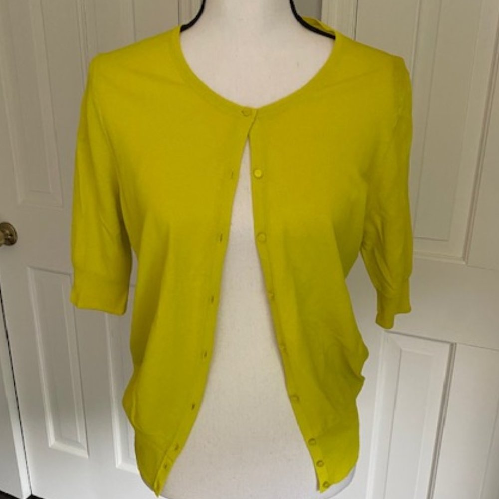 Ann Taylor Short Sleeve Cardigan